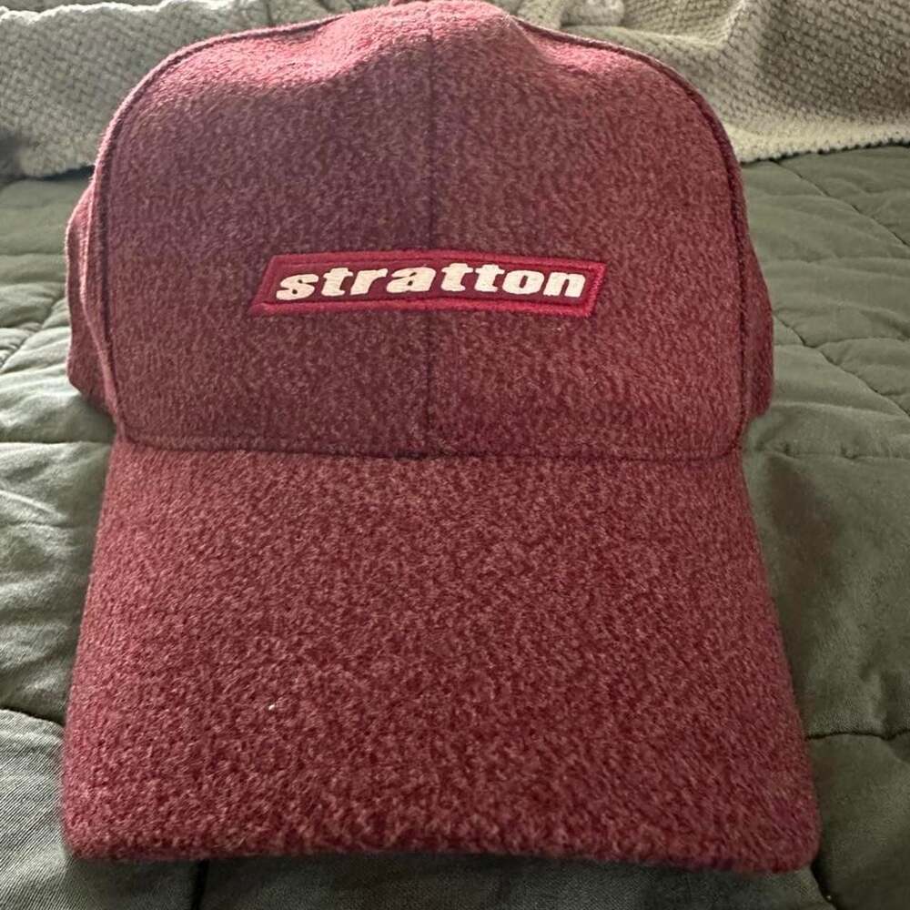 American Needle Stratton Maroon Textured Baseball Cap